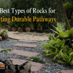 Close-up of durable crushed rocks used to create a sturdy and long-lasting garden pathway.